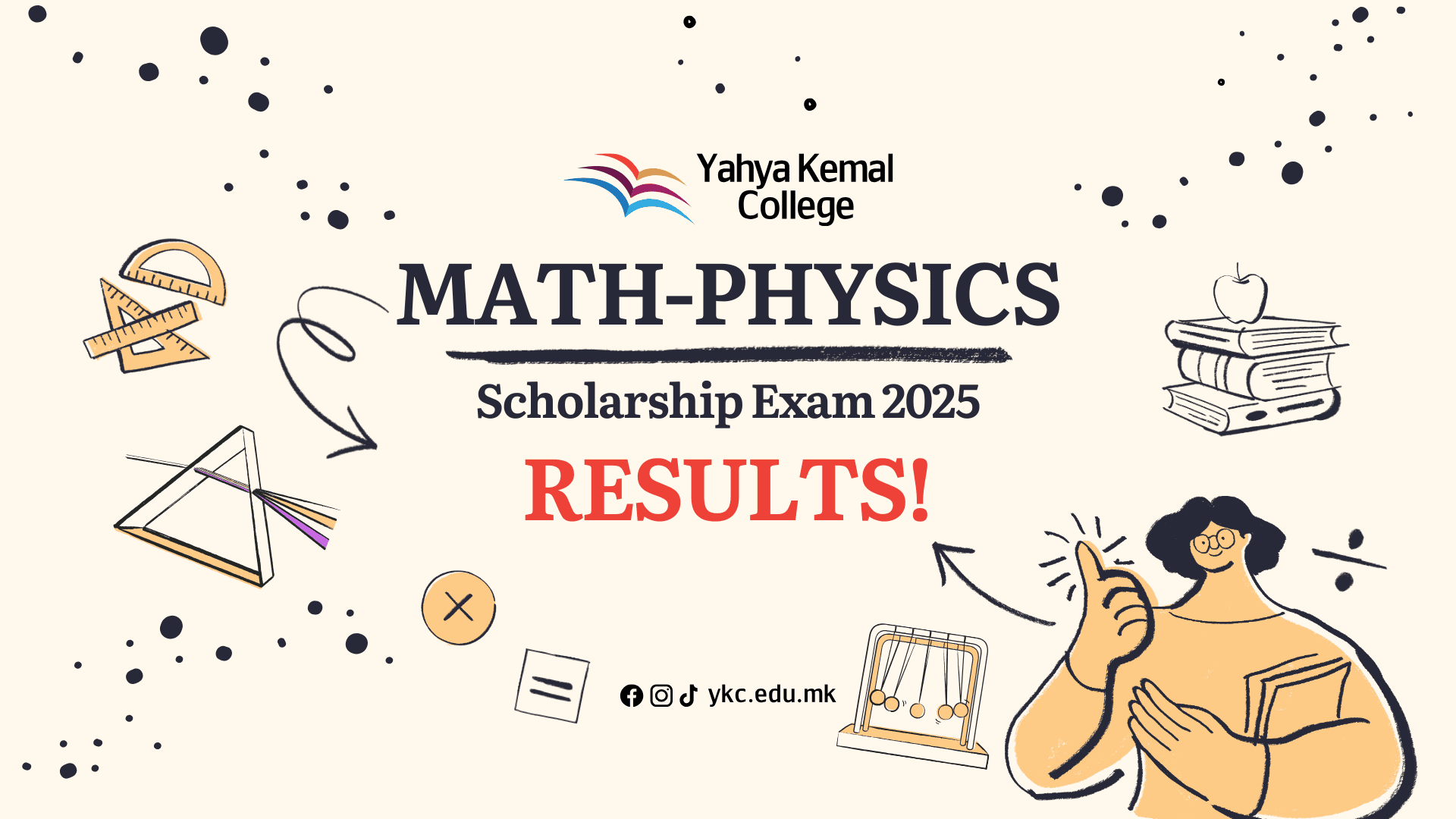 Math &amp; Physics Scholarship Exam Results 2025